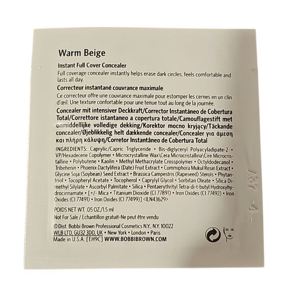 Bobbi Brown Warm Beige Concealer & Vitamin Enriched Eye Base Sample Four Bundle - Picture 3 of 4